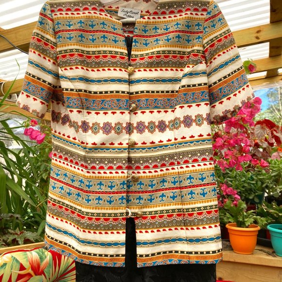 Vintage Lady Carol Petites Blouse and Skirt Set, Size 4 - Picture 1 of 4